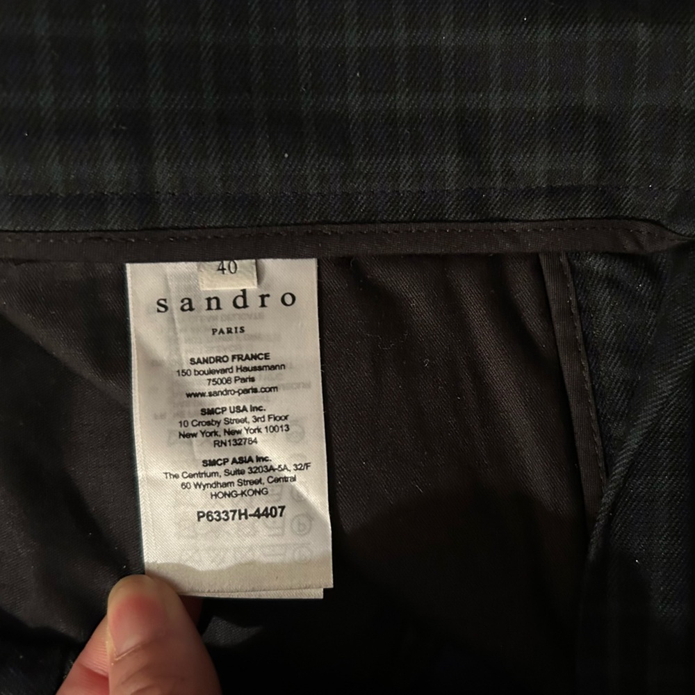 Sandro Check Pant - Picture 5 of 6